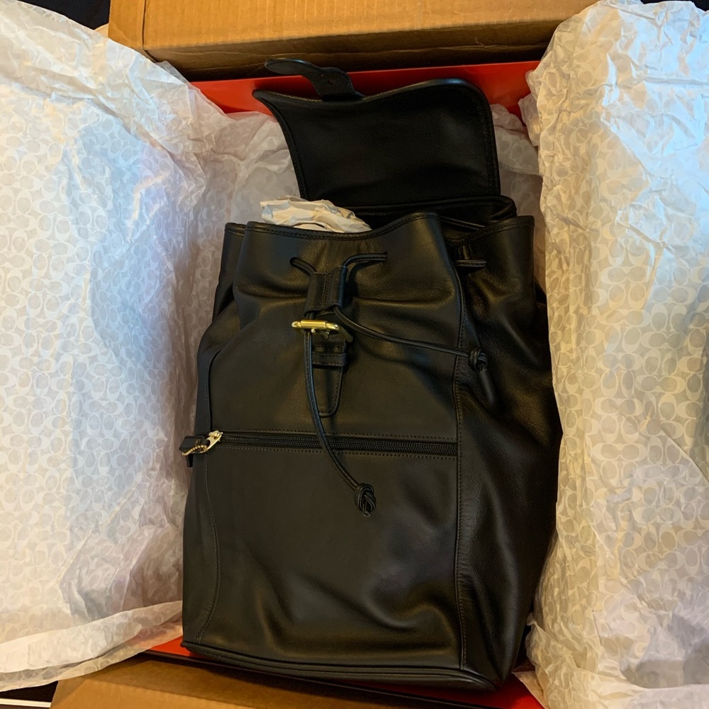 Authentic Leather Coach Backpack - Picture 2 of 14